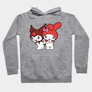 Cute Twin Cats Hoodie